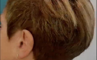 Luce e miele su un taglio corto