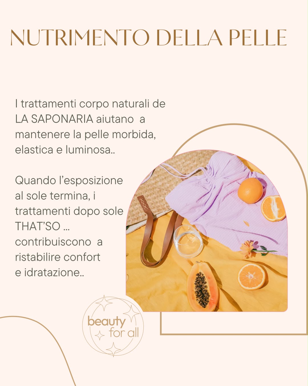 Esfoliazione delicata della pelle abbronzata